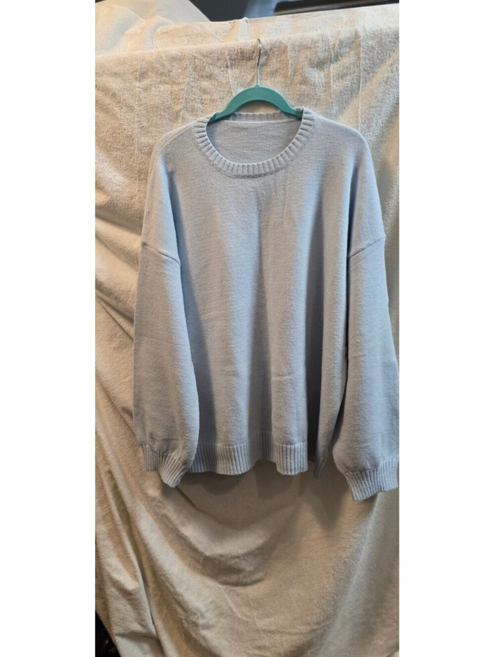 New without tags Womens 5XL Lite Blue VERY soft Sweater